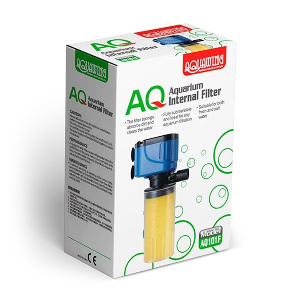 Aquawing AQ101F Siyah İç Filtre 12W 550L/H