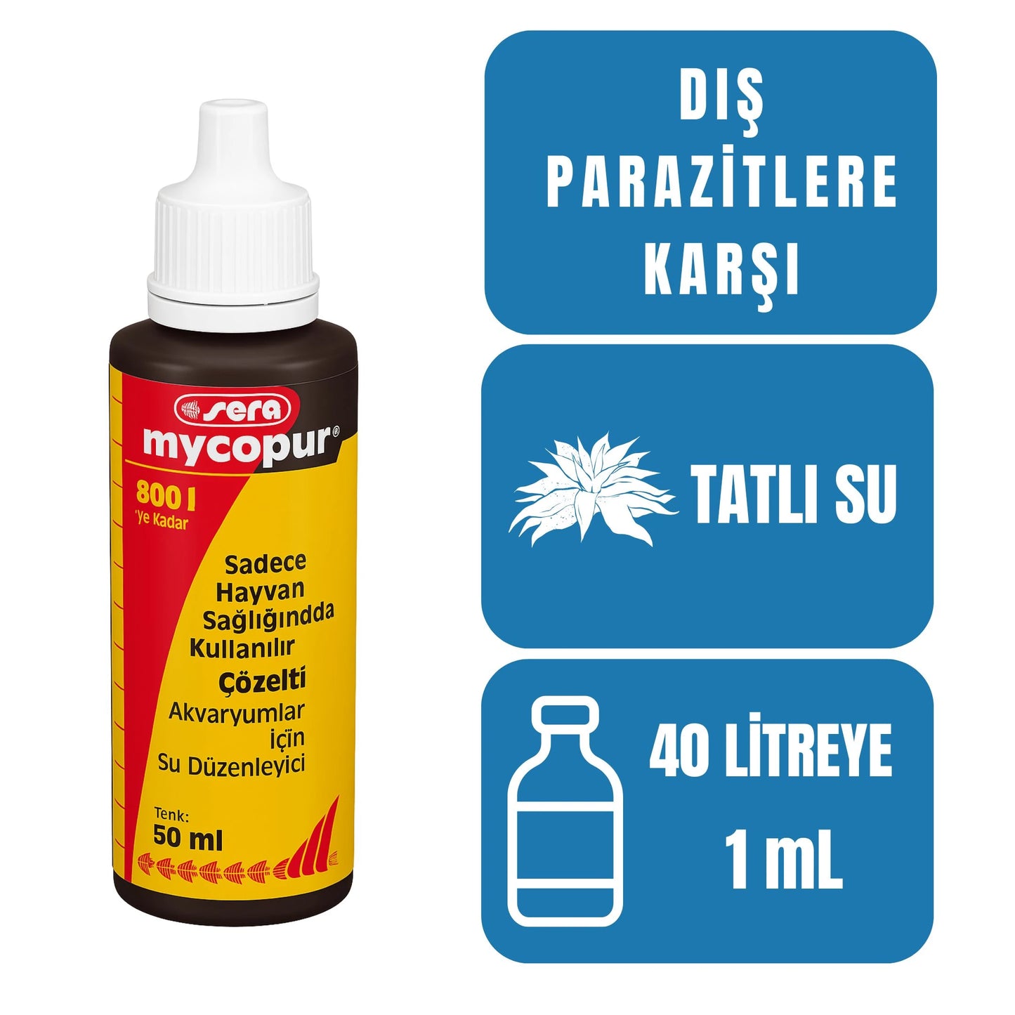 Sera Mycopur 50 ml Mantar ve Parazit İlacı