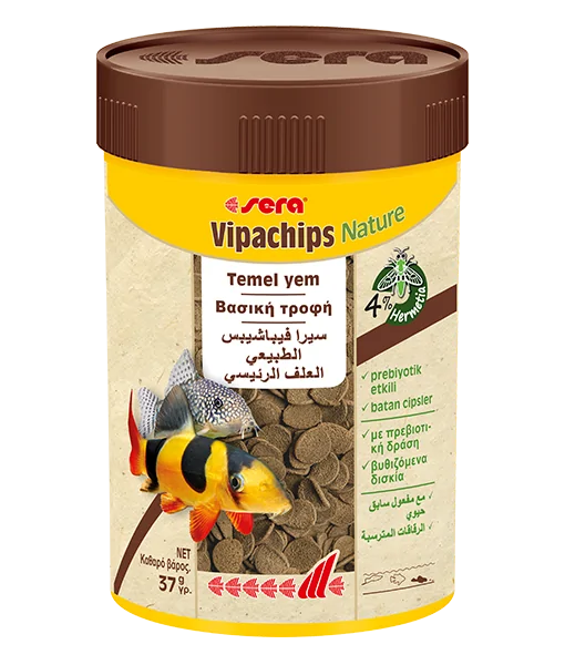 Sera Vipachips Nature 100 ml Çöpçü Balık Yemi