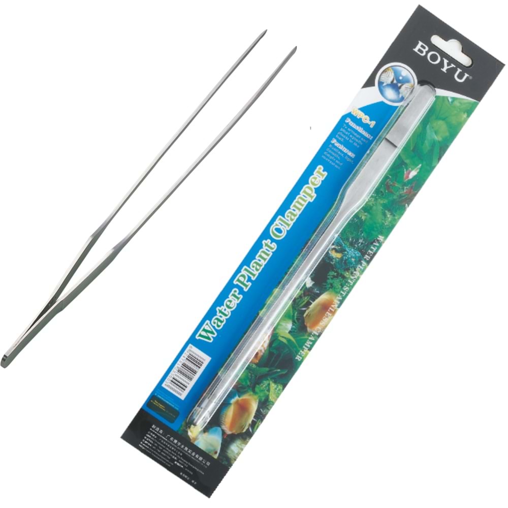 Boyu WPC-1 Çelik Bitki Maşası Sivri Uçlu 27 cm